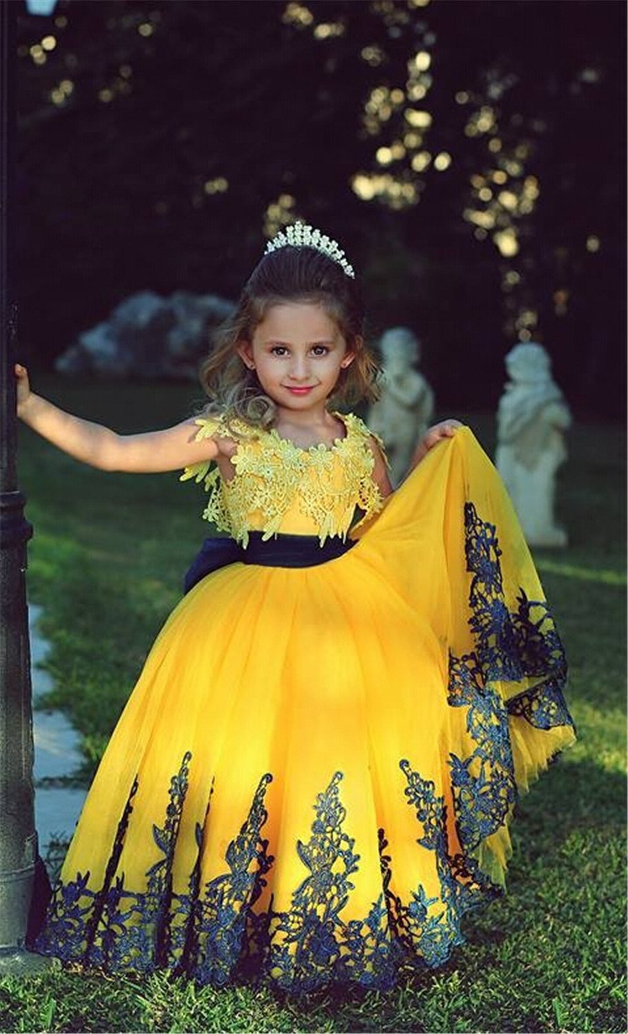 Flower Girl Dresses,yellow Flower Girl Dress,flower Girl Tutu Ball Gowns,hand Made Flower Girl